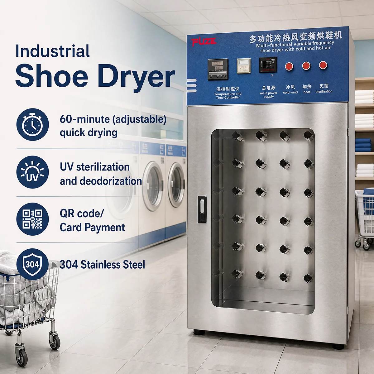 Commercial Shoe Dryer for Washing Shops Sterilization Disinfection And Drying Machine Special for Footwear in Business