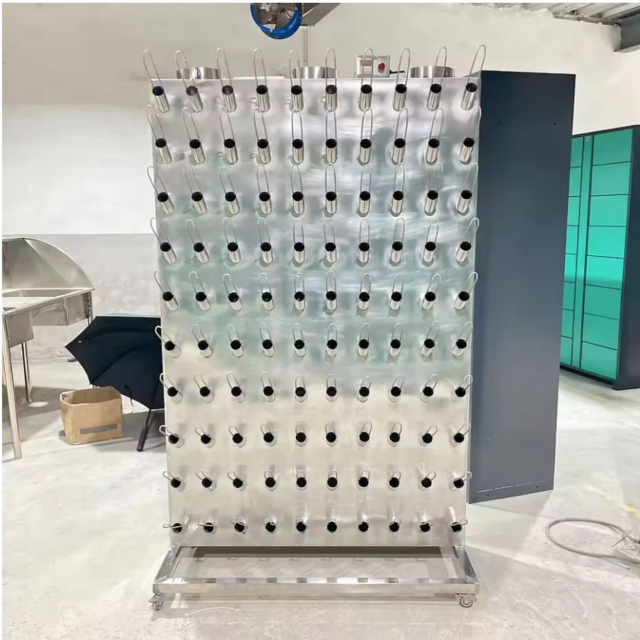 Industrial 100-Pair Shoe Drying Machine | Cylindrical Flat Design Cold Air Blower | Heavy Duty Equipment for Commercial Laundry