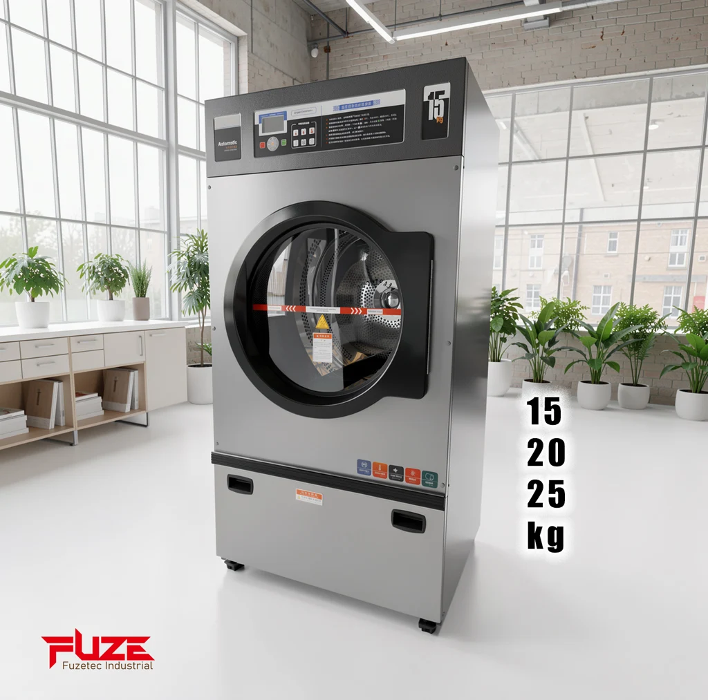 Industrial Commercial Dryer for Laundromat 15kg 20kg 25kg 35kg Capacity Front Load Laundry Dryer for Business Use